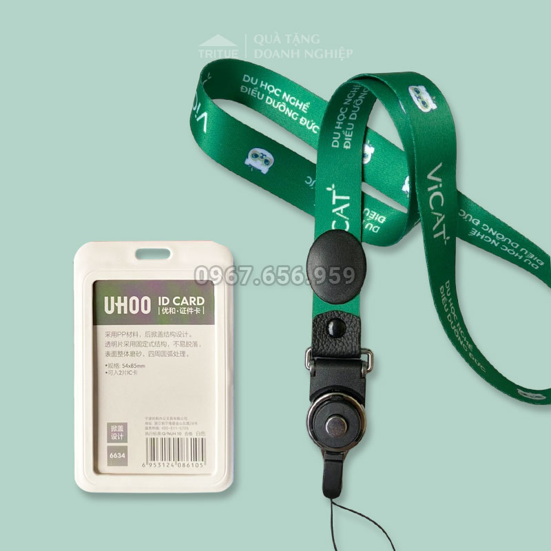 In dây đeo thẻ nhân viên giá rẻ tại Hà Nội 15 in dây đeo thẻ nhân viên trung tâm du học