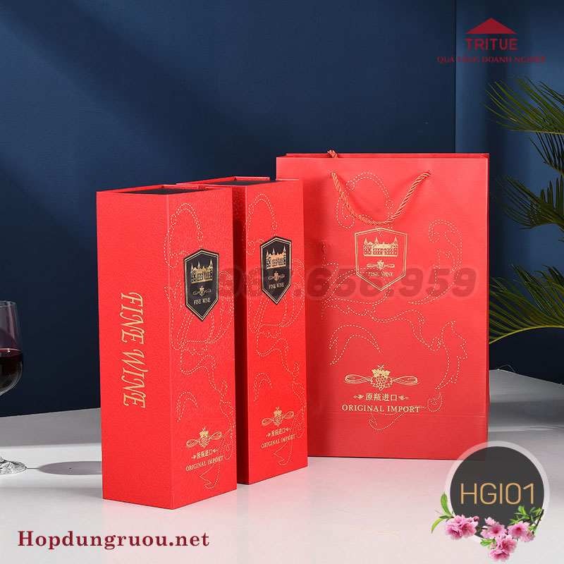 rượu vang hộp giấy