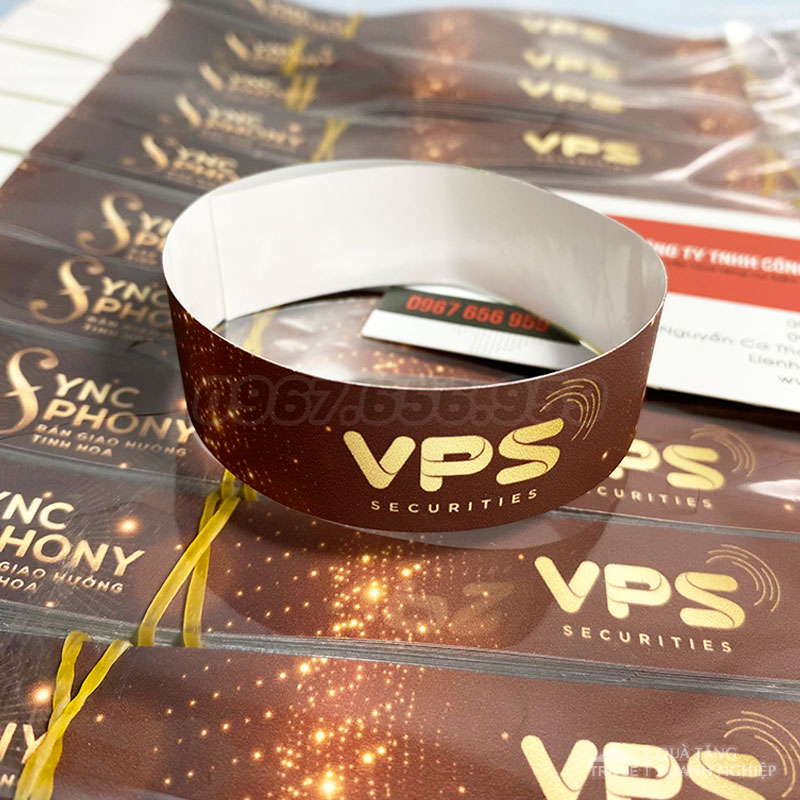 vòng tay giấy sự kiện countdown