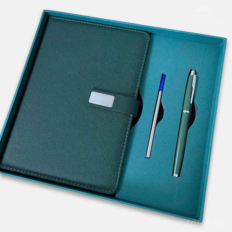 Giftset sổ bút khắc tên làm quà tặng thầy cô 20-10 17 gift set sổ bút