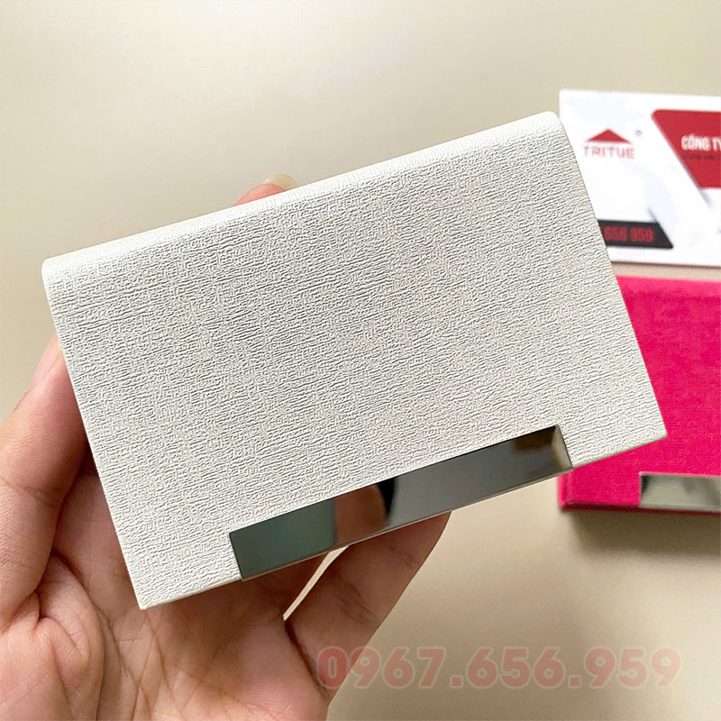 Hộp đựng card visit bằng da PU cao cấp làm quà tặng HC24 41 hop dung card visit bang da ha noi