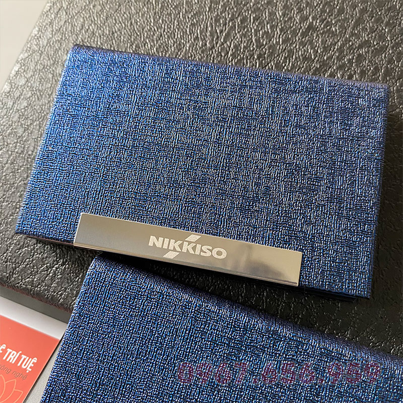 Hộp đựng card visit bằng da PU cao cấp làm quà tặng HC24 44 hộp đựng card visit bằng da đẹp